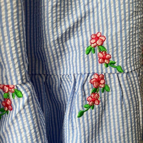 Floral Gingham Striped Sundress NEW By Aqua - Picture 6 of 6